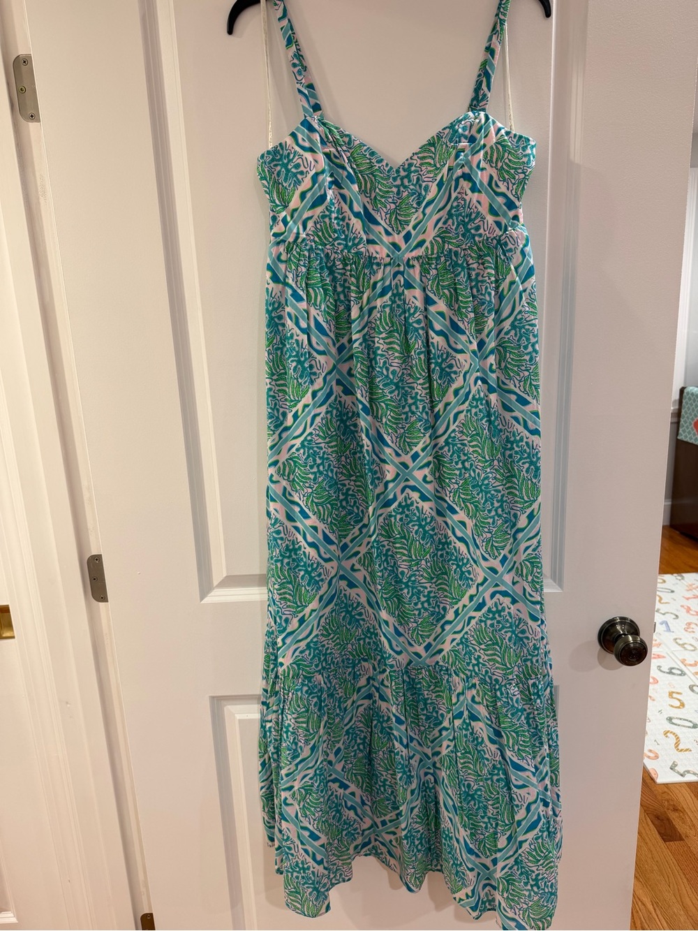 NWT! Lilly Pulitzer Green, Teal and Pink Printed Sundress (Size 6)